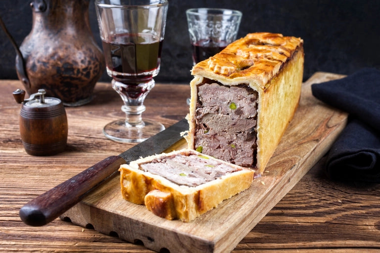Cocktail Pâté en Croûte with Black Truffle and Pistachios