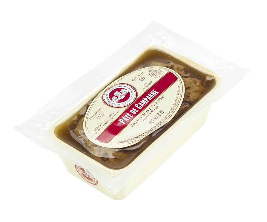 Country Pate | Pate de Campagne by Les Trois Petits Cochons, 8 oz - Pack of 6
