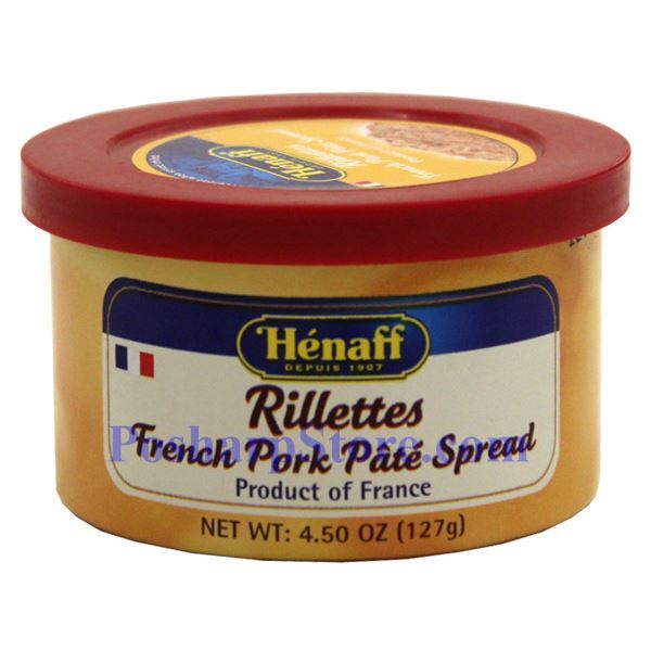 Henaff French Pork Rillettes, Traditional, 127 g - Pack of 4