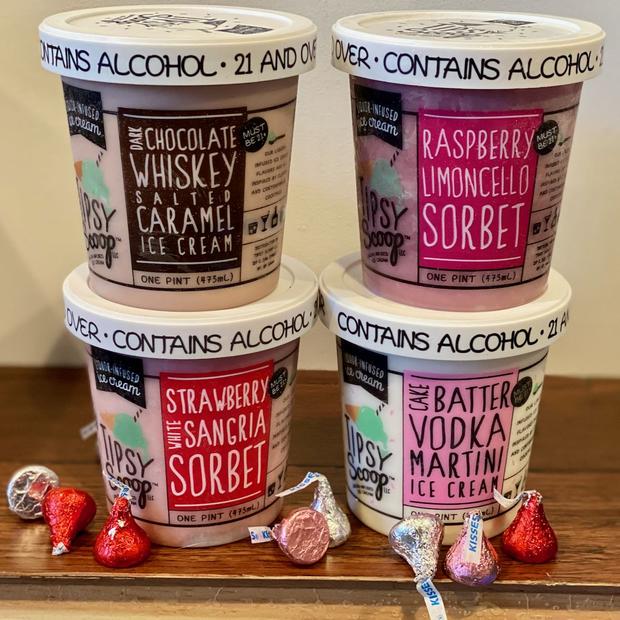 Valentine's Day Pack - 4 Pints - Tipsy Scoop