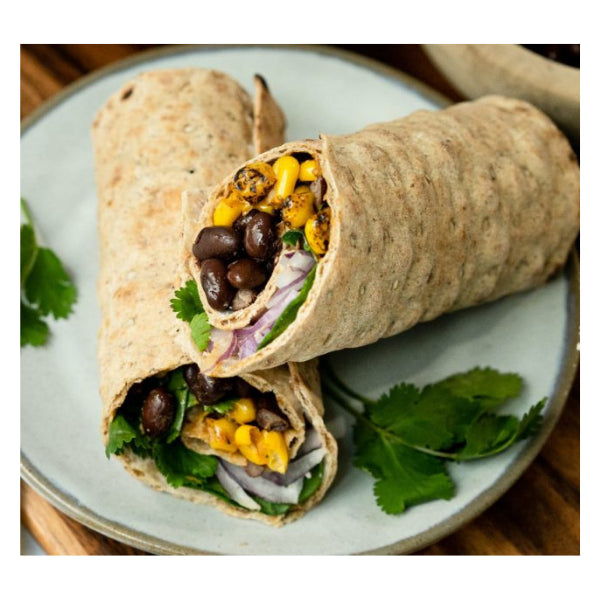 Atoria's Family Bakery Whole Grain & Flax Lavash Flatbread, Lavash Wraps | Fresh Baked, All Natural, GMO Free, and No Artificial Preservatives or Flavors, 5 Sheets - Pack of 10