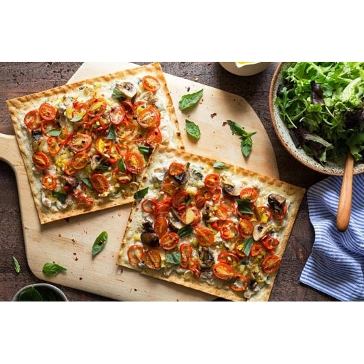 Atoria's Family Bakery Whole Grain & Flax Lavash Flatbread, Lavash Wraps | Fresh Baked, All Natural, GMO Free, and No Artificial Preservatives or Flavors, 5 Sheets - Pack of 10