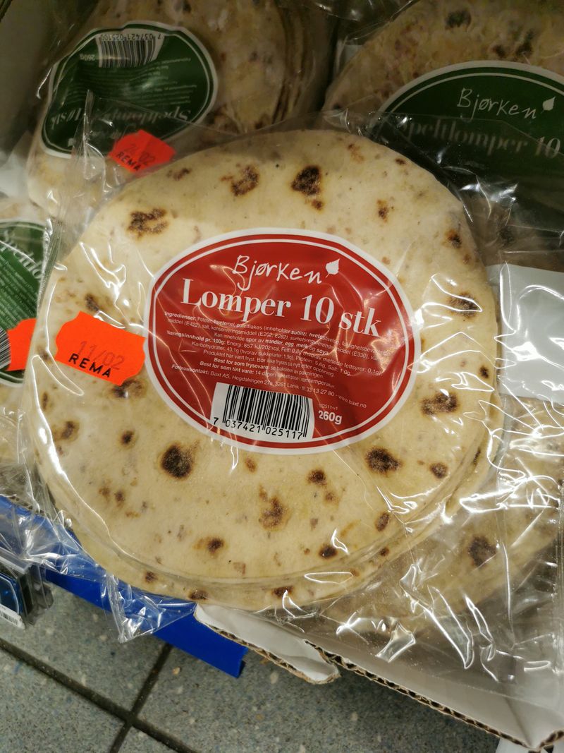 Bjørken Norwegian Lomper Potato Cakes  - includes 10