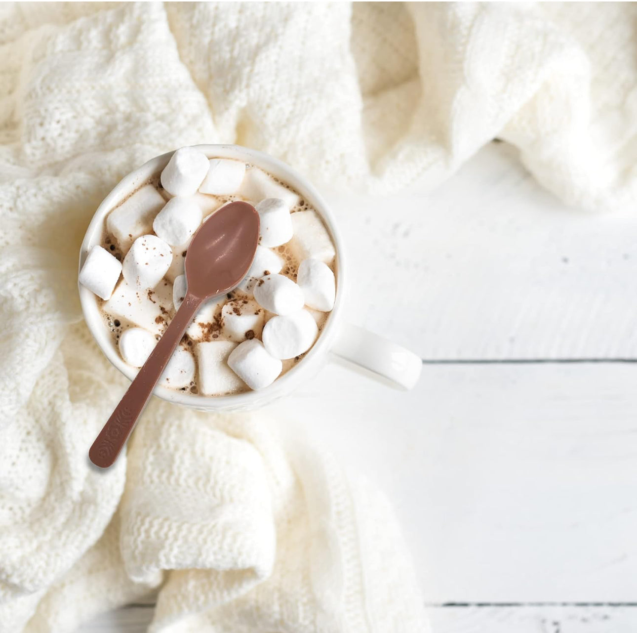Ultimate Chocolate Stirring Spoon Assortment with Milk, Dark, and White Chocolates, Edible Spoons for Hot Cocoa and Gourmet Gift Basket Stuffers, Pack of 3 - 18 Spoons