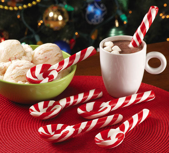 Peppermint Spoons Bulk – Pack of 48 Stunning Candy Cane Spoons