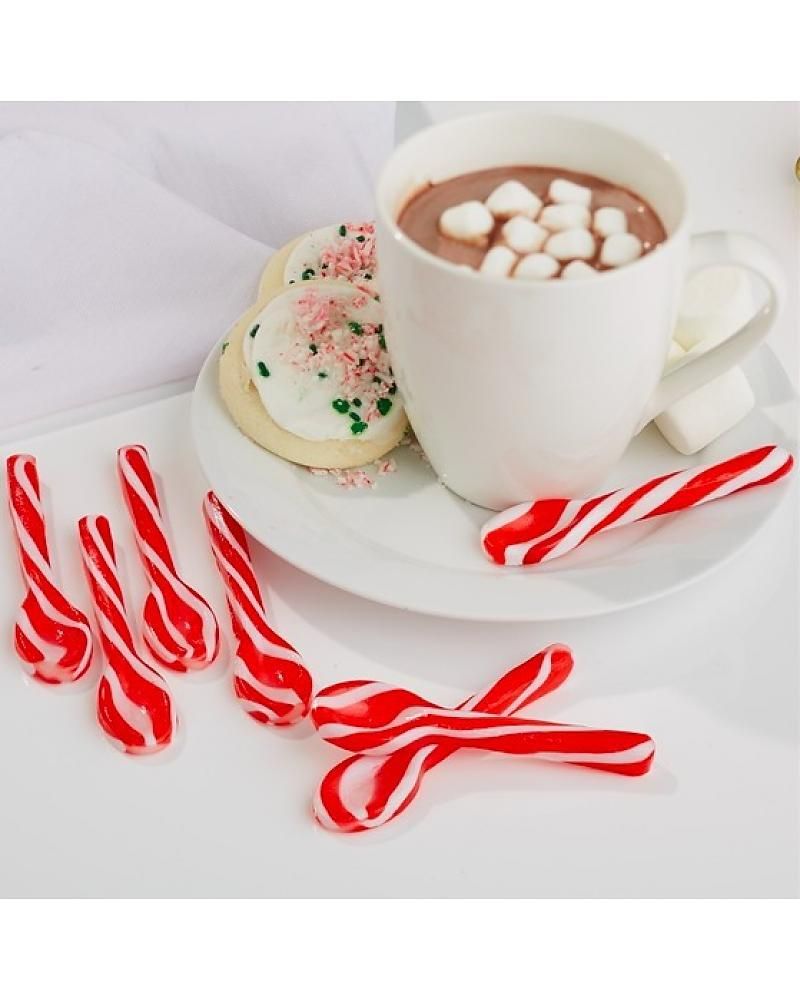 Peppermint Spoons Bulk – Pack of 48 Stunning Candy Cane Spoons