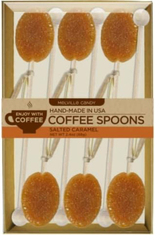 Melville Candy Salted Caramel Coffee Spoons Gift Set - 6 Spoons