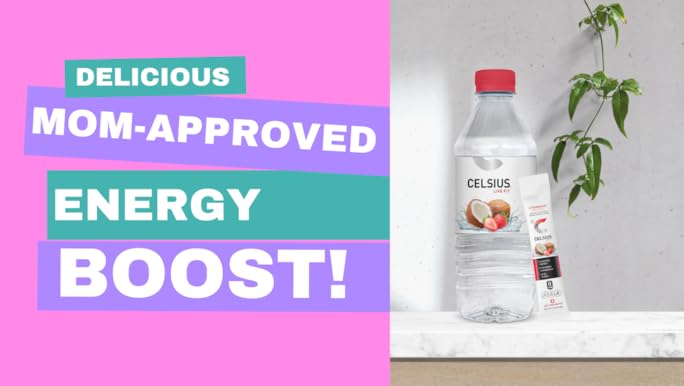 CELSIUS On The Go Strawberry Coconut, Sugar Free Energy Drink Mix - 14 Sticks per Pack