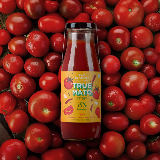 Truemato Ketchup - Made from 75% Tomatoes | No Refined Sugar, No Preservatives | No added colors, 21 oz - Pack of 2