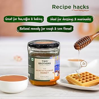 Two Brothers Organic Farms Indian Berry Honey, Raw Mono-Floral Unfiltered, 350g