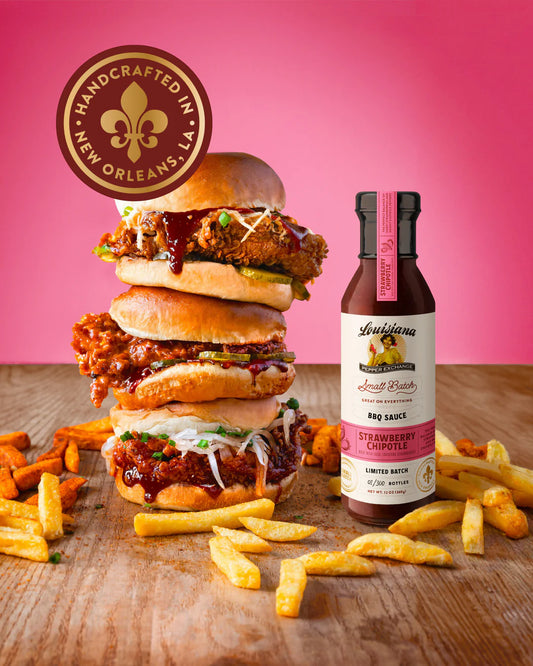 Louisiana Pepper Exchange Strawberry Chipotle BBQ Sauce, Gluten-Free, 12 oz - Pack of 2