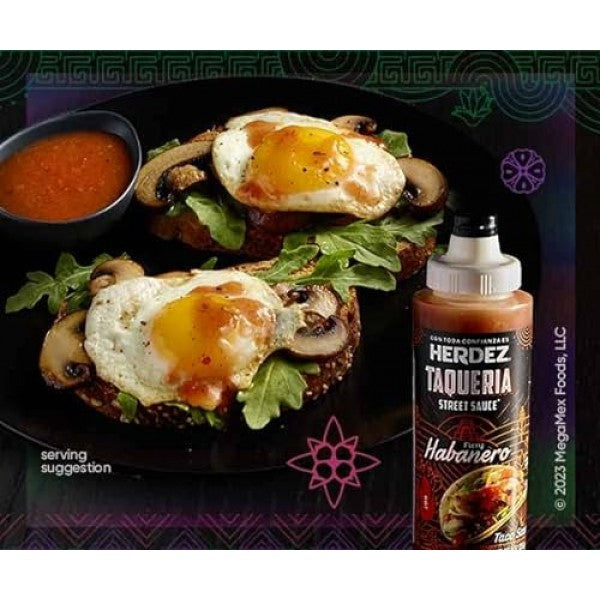 HERDEZ TAQUERIA STREET SAUCE Variety - Habanero, Verde, Roja, Chipotle - Pack of 4