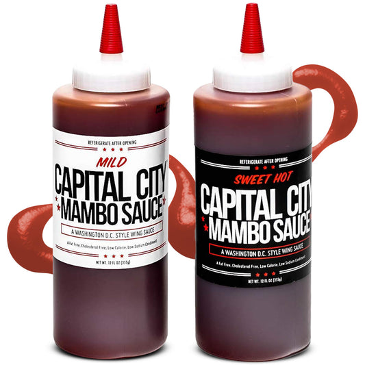 Capital City Mambo Sauce - Variety 2 Pack - Sweet Hot & Mild