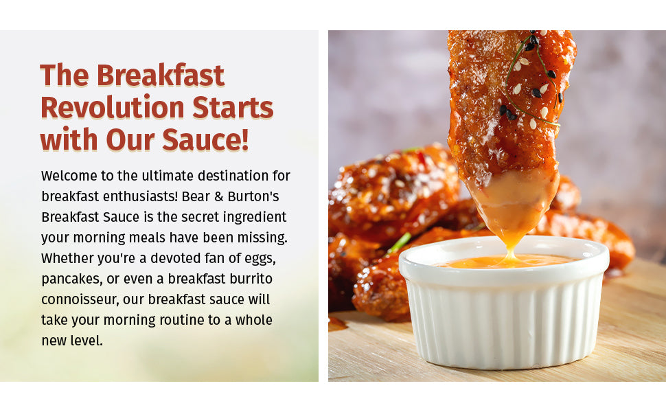 Bear & Burton's Breakfast Sauce - Pack of 2 - Original & Verde Salsa Variant
