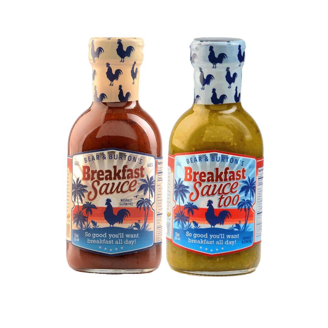 Bear & Burton's Breakfast Sauce - Pack of 2 - Original & Verde Salsa Variant