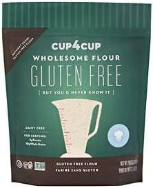 Cup4Cup Wholesome Flour - 2 lb -Certified Gluten Free, 1:1 Whole Wheat Flour Substitution