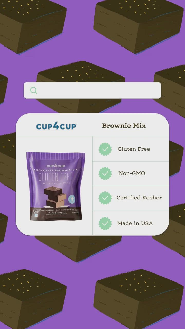 Cup4Cup Chocolate Brownie Mix - Gluten Free Non-GMO