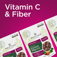 Navitas Organics Superfood Power Snacks, Cacao Goji, 8 oz. Bag, 11 Servings — Organic, Non-GMO, Gluten-Free - Pack of 2