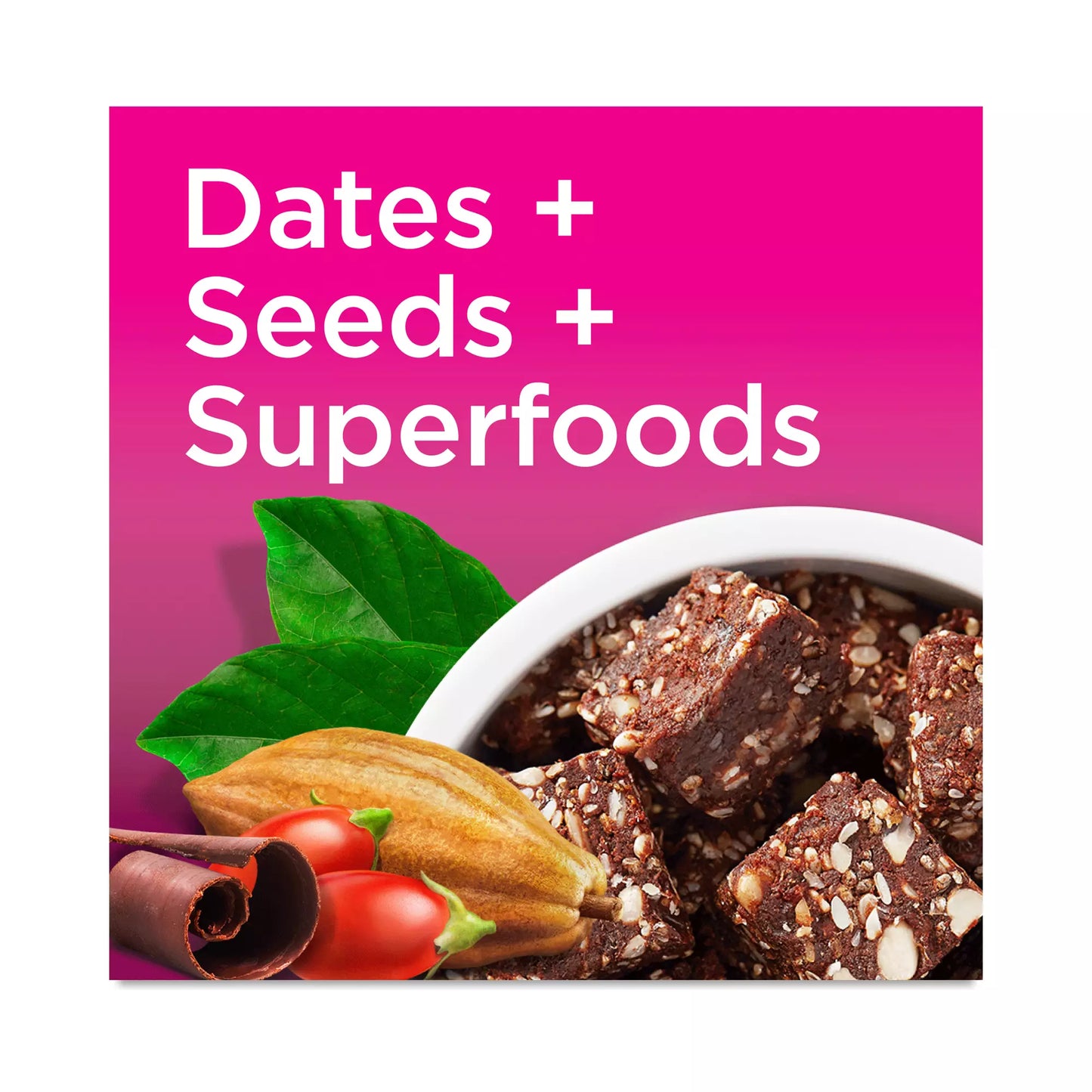 Navitas Organics Superfood Power Snacks, Cacao Goji, 8 oz. Bag, 11 Servings — Organic, Non-GMO, Gluten-Free - Pack of 2