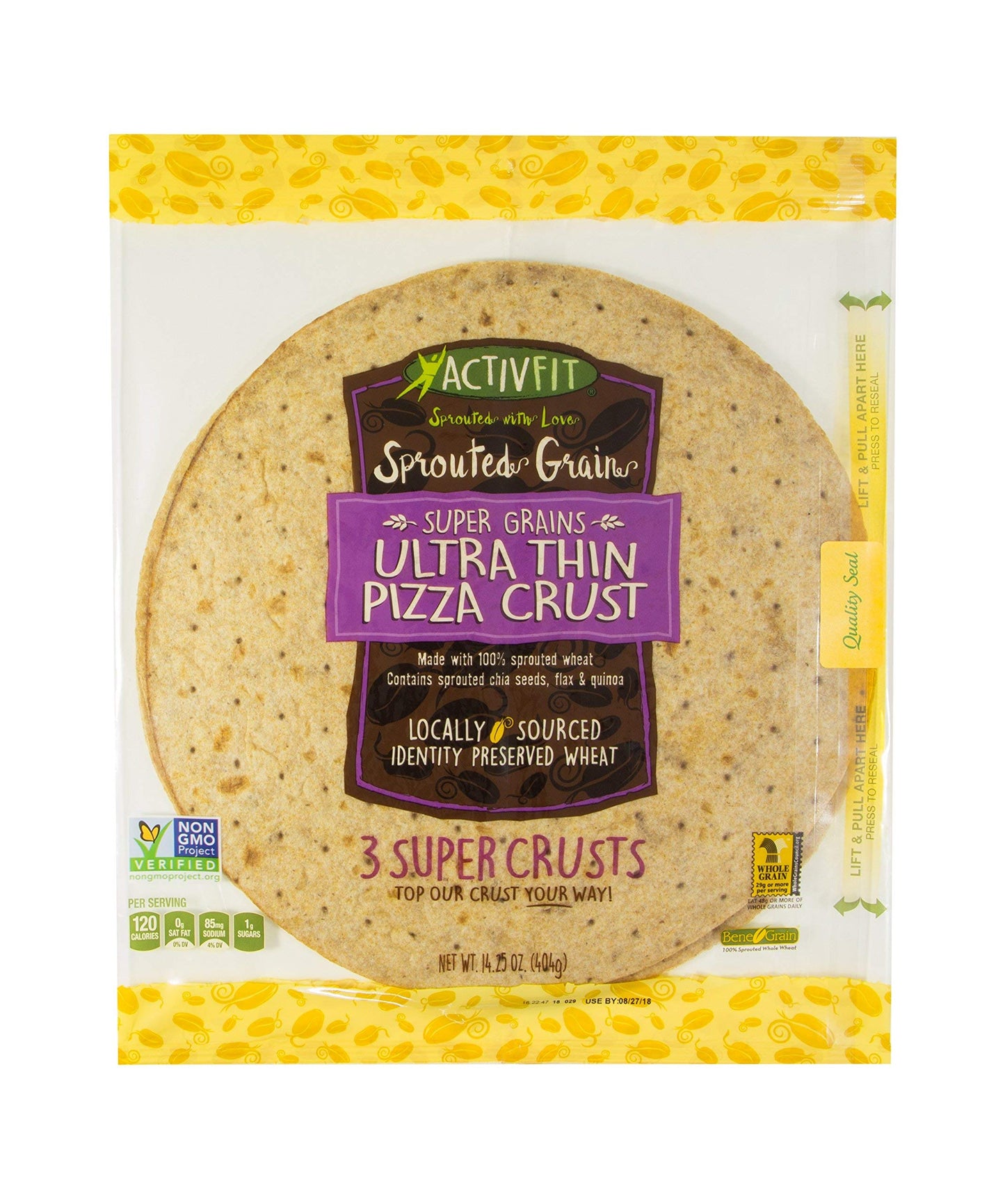 ActivFit Sprouted Super Grain Ultra Thin Pizza Crust - 12" - Pack of 3