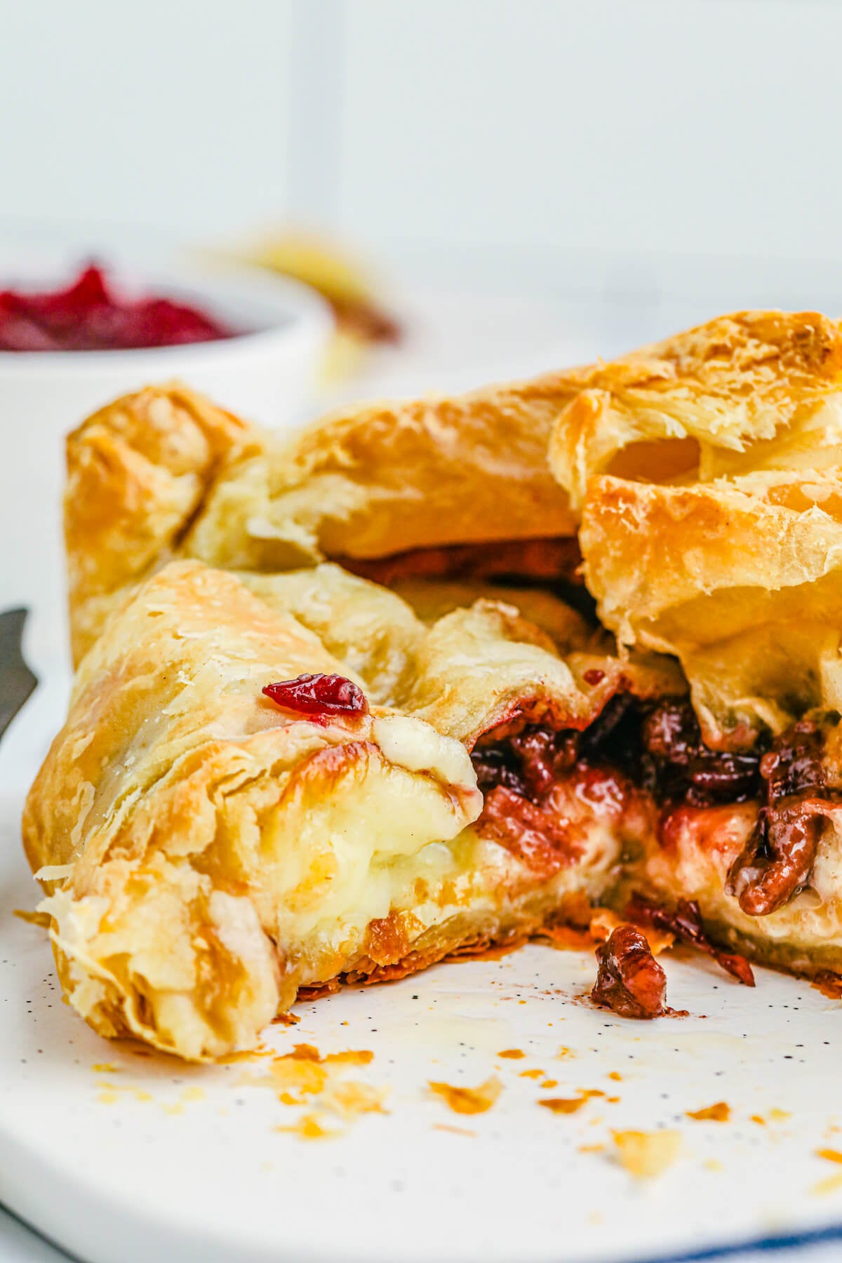 Cranberry Baked Brie En Croûte With Oranges & Walnuts, Serves 6 - 8