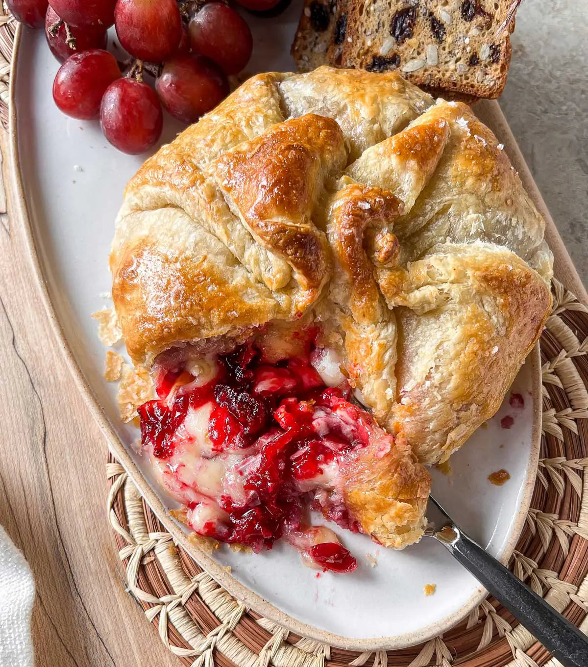 Cranberry Baked Brie En Croûte With Oranges & Walnuts, Serves 6 - 8