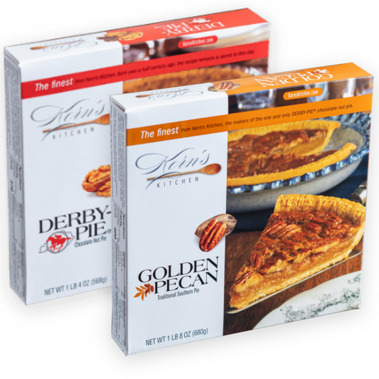 Derby-Pie® Chocolate Nut Pie & Golden Pecan Pie - Serves 8