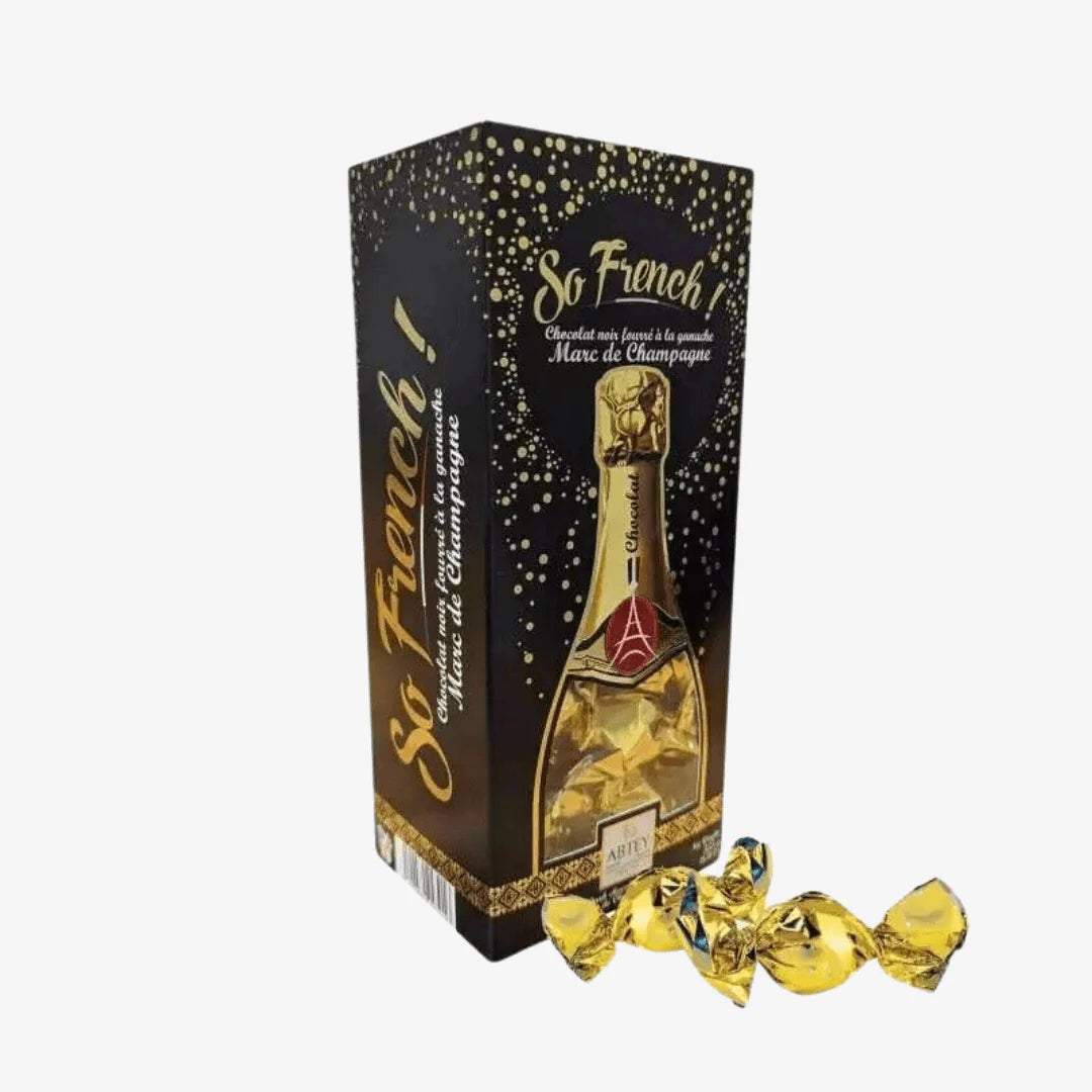 ABTEY Dark Chocolate filled with Marc de Champagne Ganache