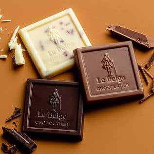 Le Belge’s Authentic Gourmet Belgian Chocolate, Wine Pairing Assorted Chocolate Gift Stack - Pairs with Cabernet Sauvignon