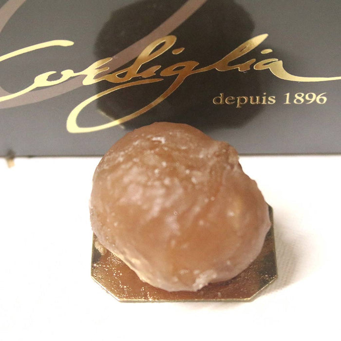 Corsiglia Candied Chestnuts - Marrons Glaces, 8 pc Wooden Box