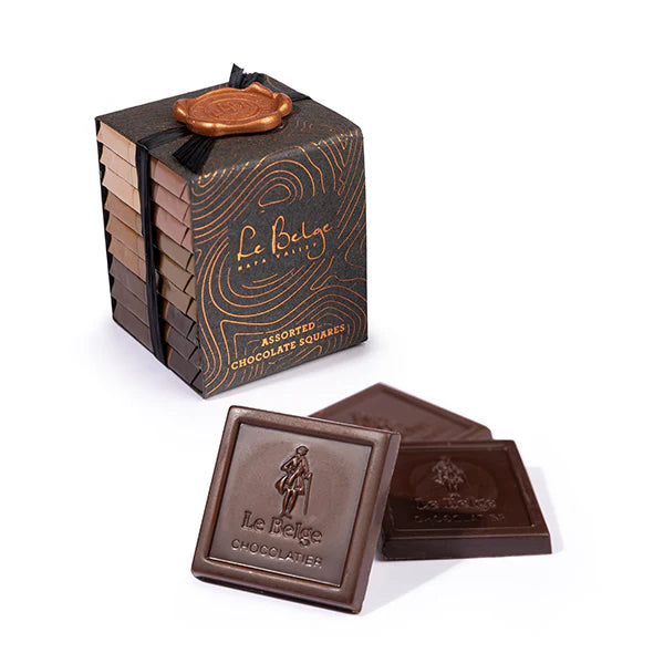 Le Belge’s Authentic Gourmet Belgian Chocolate, Wine Pairing Assorted Chocolate Gift Stack - Pairs with Merlot