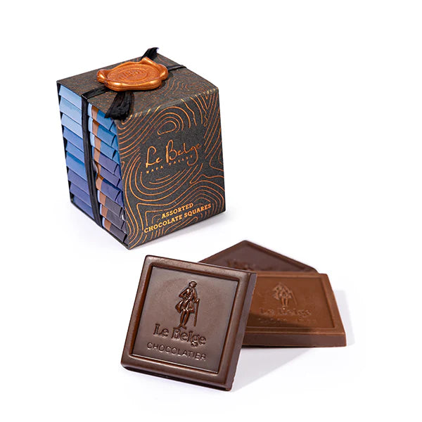 Le Belge’s Authentic Gourmet Belgian Chocolate, Wine Pairing Assorted Chocolate Gift Stack - Pairs with Pinot Noir