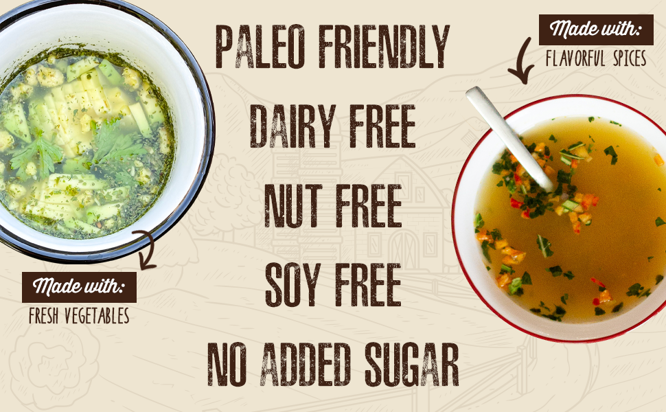 Wild Zora Instant Keto Friendly Variety Soups - 5 Pack