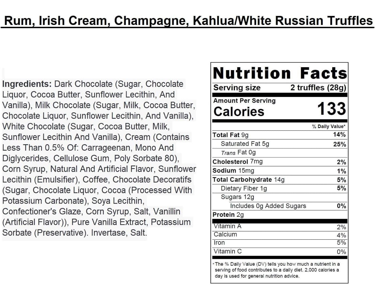 Andy Anand Chocolatier Champagne, Rum, Irish Cream & Kahlua Belgian Chocolate Truffles Gift Box - Handmade liqueur filled Delicious Gourmet Chocolates, Assortment for Connoisseurs - includes 16