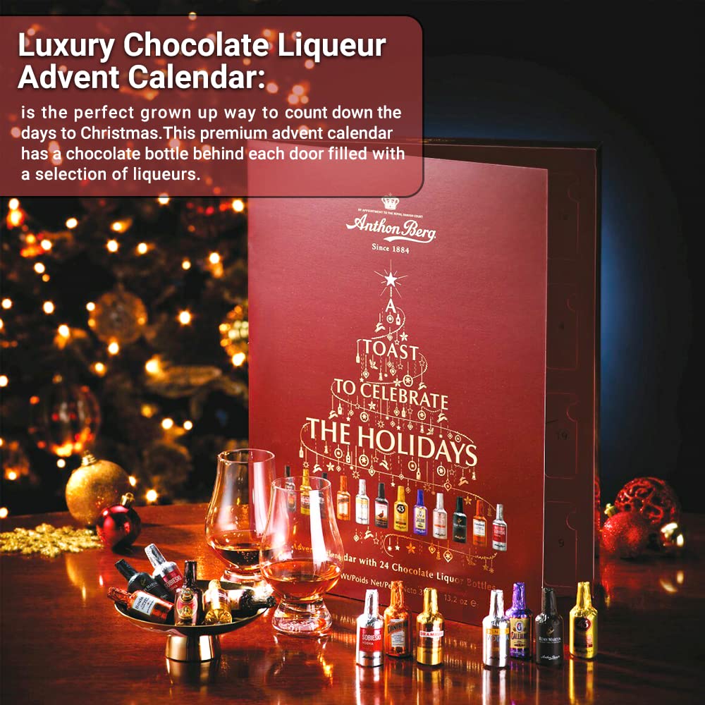 Anthon Berg Adult Advent Calendar With Liquor Chocolate Bottles