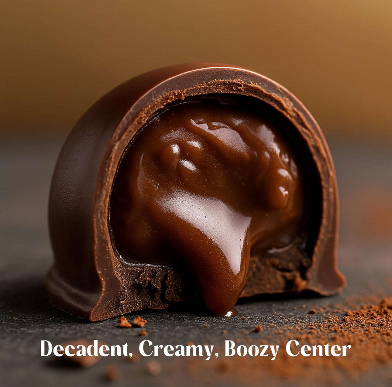 Andy Anand Chocolatier Champagne, Rum, Irish Cream & Kahlua Belgian Chocolate Truffles Gift Box - Handmade liqueur filled Delicious Gourmet Chocolates, Assortment for Connoisseurs - includes 16