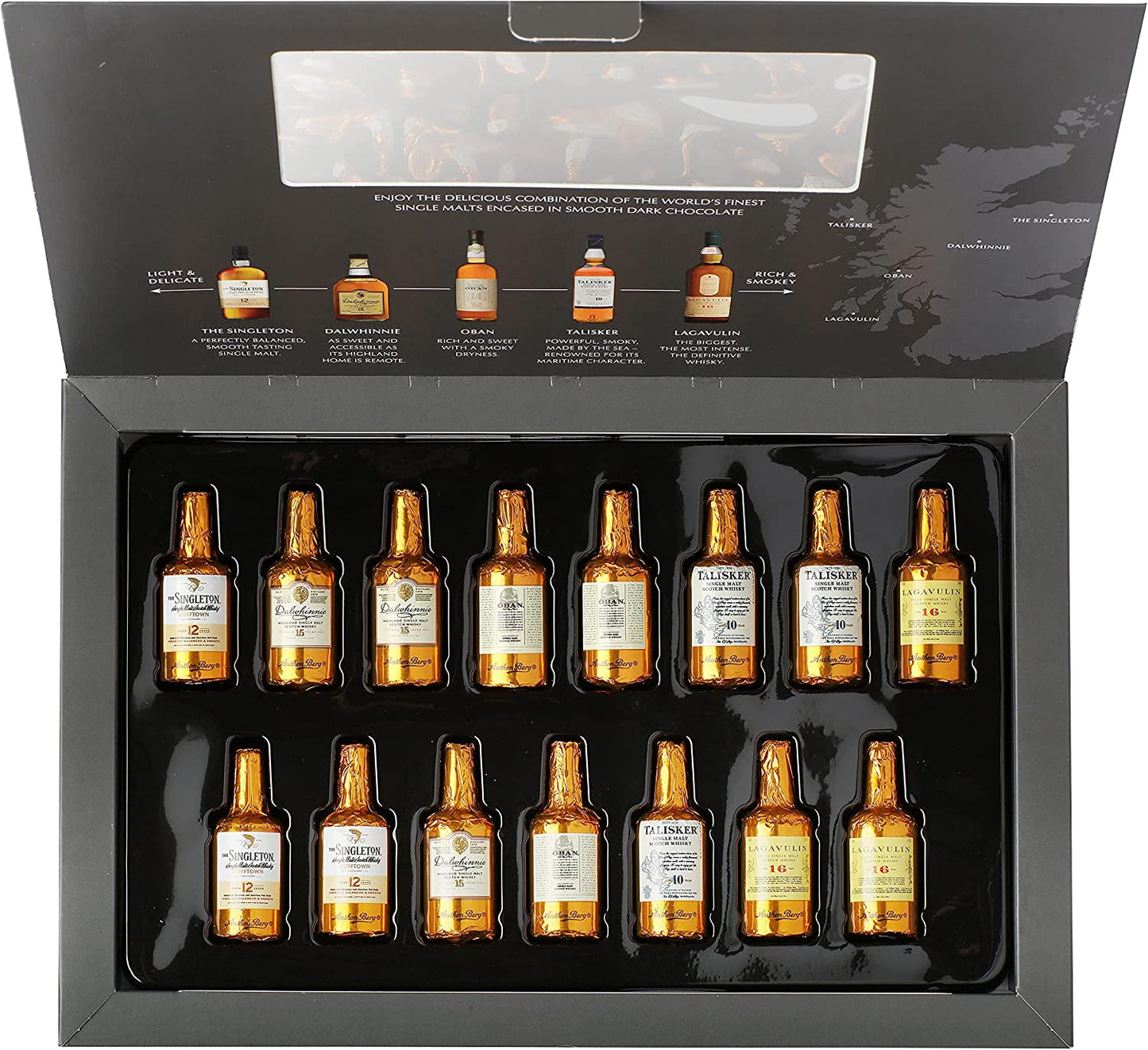 Anthon Berg Single Malt Scotch-Filled Chocolate Bottles