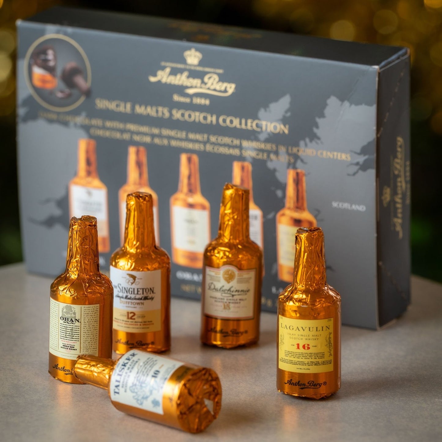 Anthon Berg Single Malt Scotch-Filled Chocolate Bottles