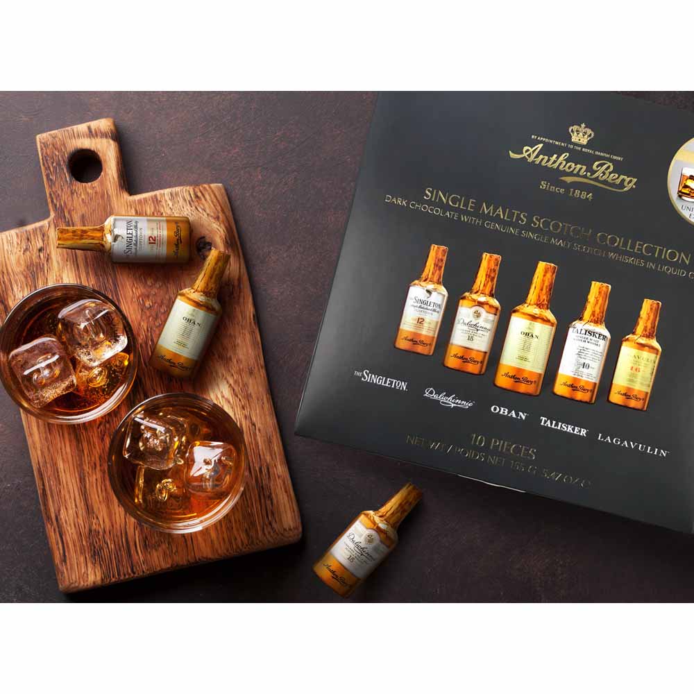 Anthon Berg Single Malt Scotch-Filled Chocolate Bottles
