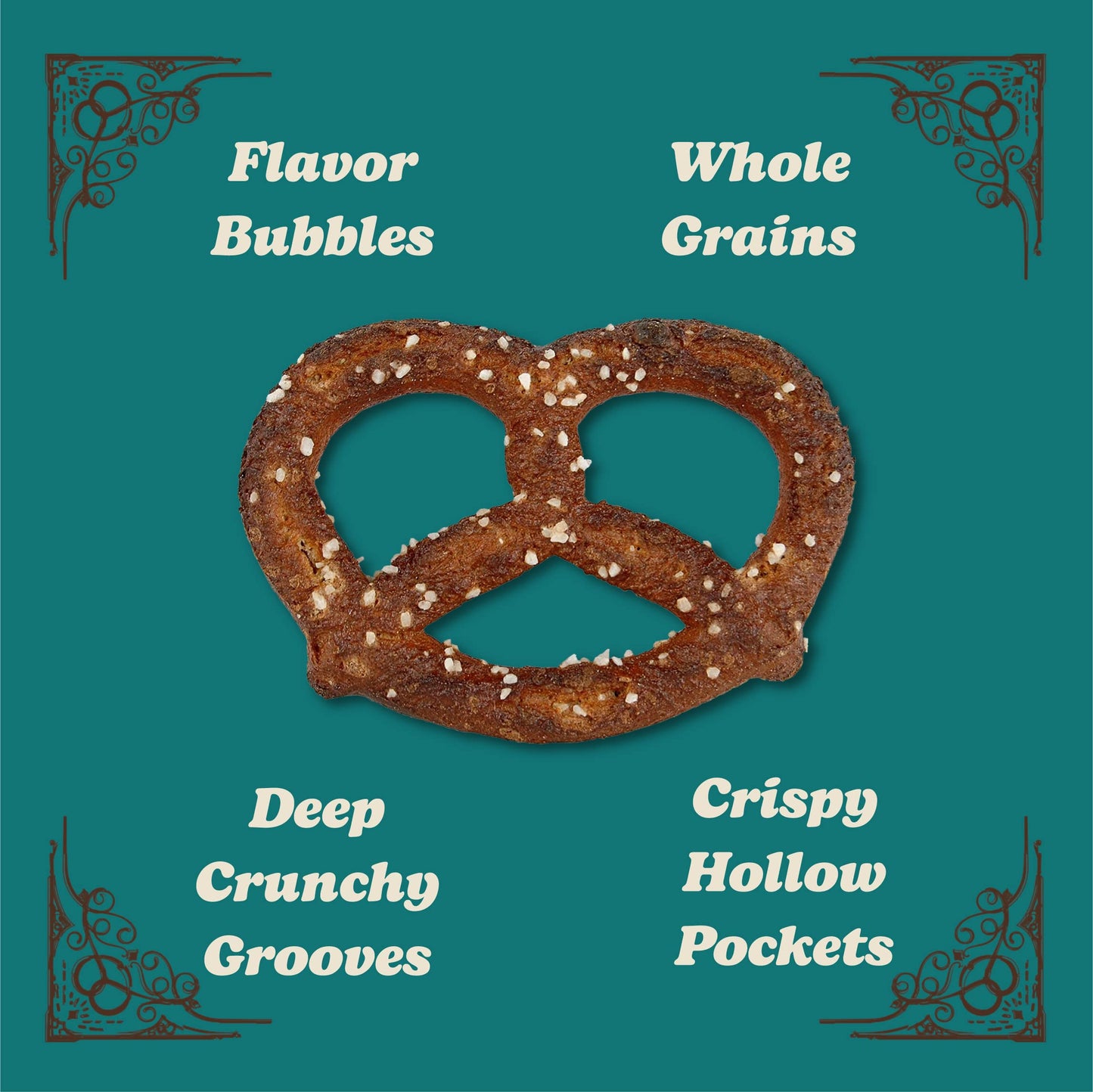 Unique Snacks Sprouted Splits Pretzels - Pack of 12