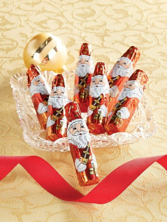 Asbach Brandy Filled Dark Chocolate Santas, from Germany
