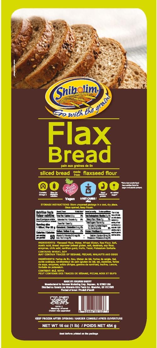 Shibolim FlaxSeed Bread - Pack of 2 - Keto Friendly, Vegan