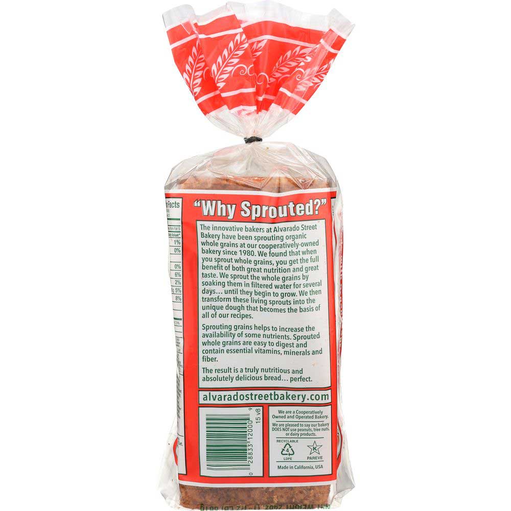 Alvarado Street Bakery Organic Sprouted Wheat Multi-Grain Bread - 6/Case