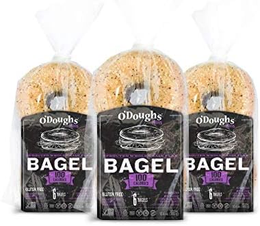 O’Doughs Sprouted Whole Grain Flax Bagels - Gluten Free - Pack of 3