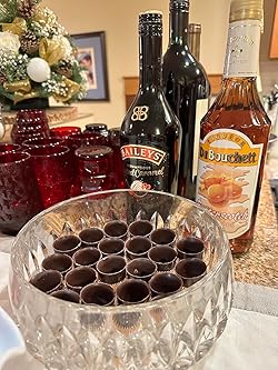 Astor Chocolate Liqueur Cups, Dark Chocolate Ready to Fill Cups, Chocolate Shot Glasses, Mini Dessert Shells - 84/Case