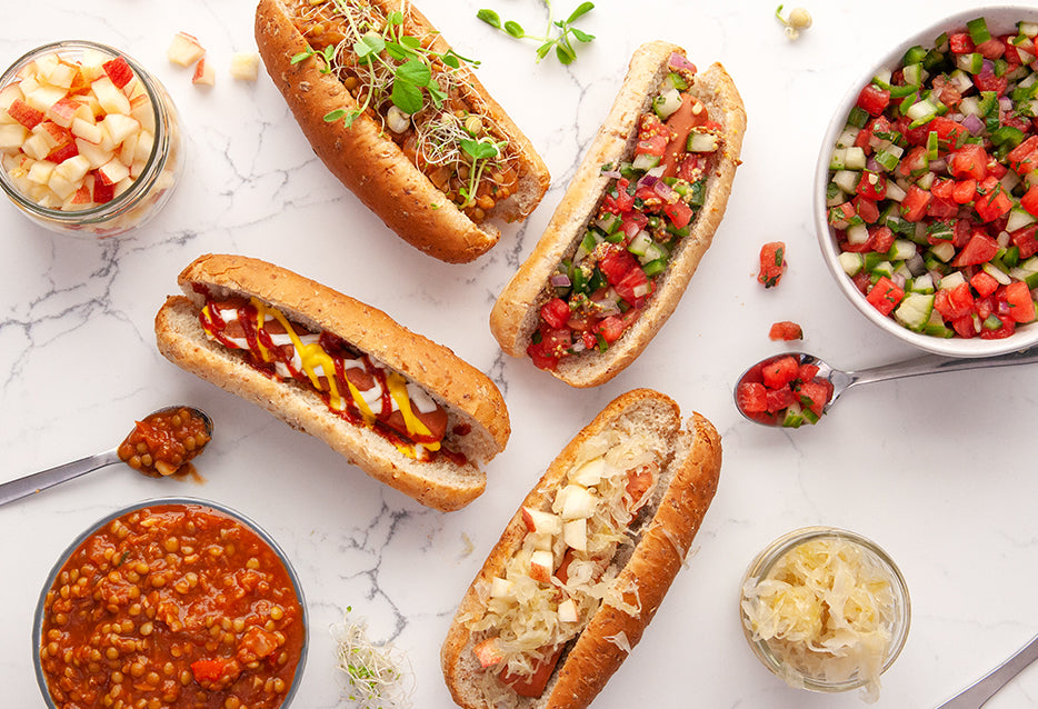 Silver Hills Organic Sprouted Whole Wheat Hot Dog Buns - 6/Case