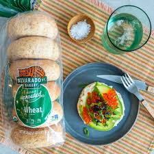 Alvarado Street Bakery Organic Sprouted Wheat Original Bagels - 6/Case