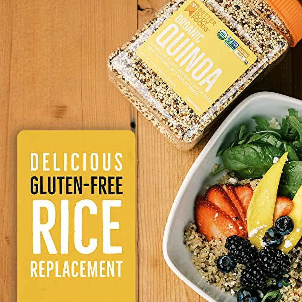 BetterBody Foods Organic Quinoa - 3 lb -Pack of 2