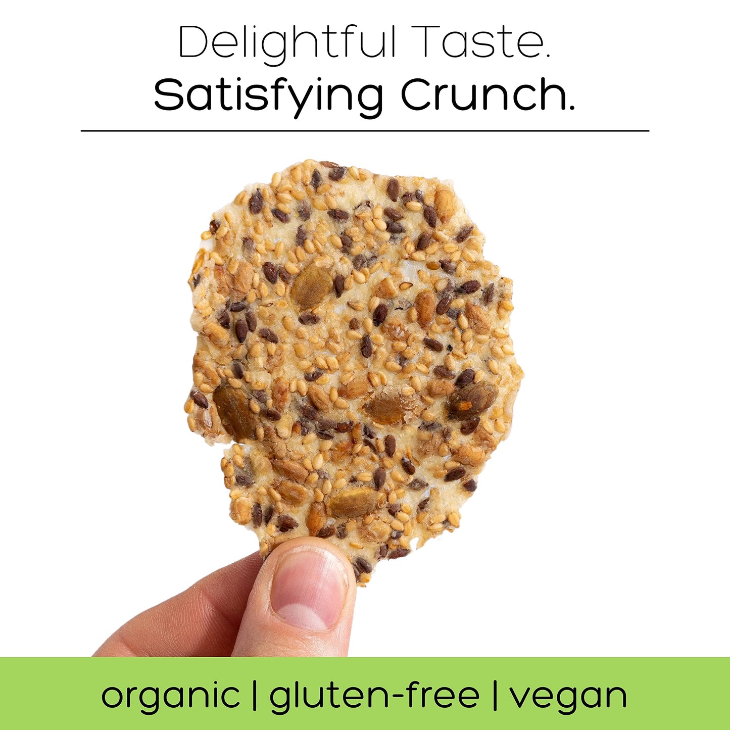 Top Seedz Certified Organic Gluten Free Crackers, Savory Sensation - Pack of 6