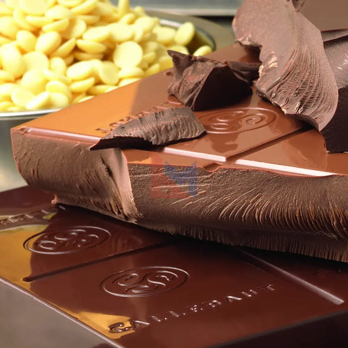 Callebaut Finest Belgian Milk Chocolate Blocks - Approximately 1 lb per Block - 2 Blocks